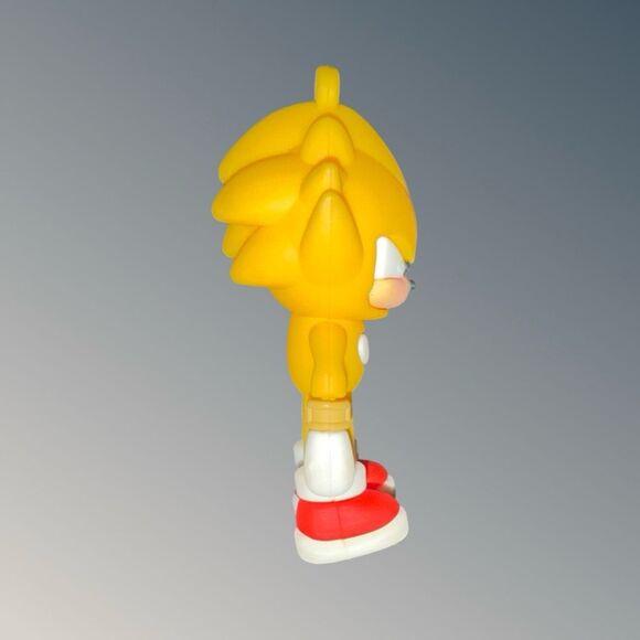 New Yellow Sonic The Hedgehog Chaos Control Super Sonic 3D Figural Keychain Clip - Picture 5 of 7